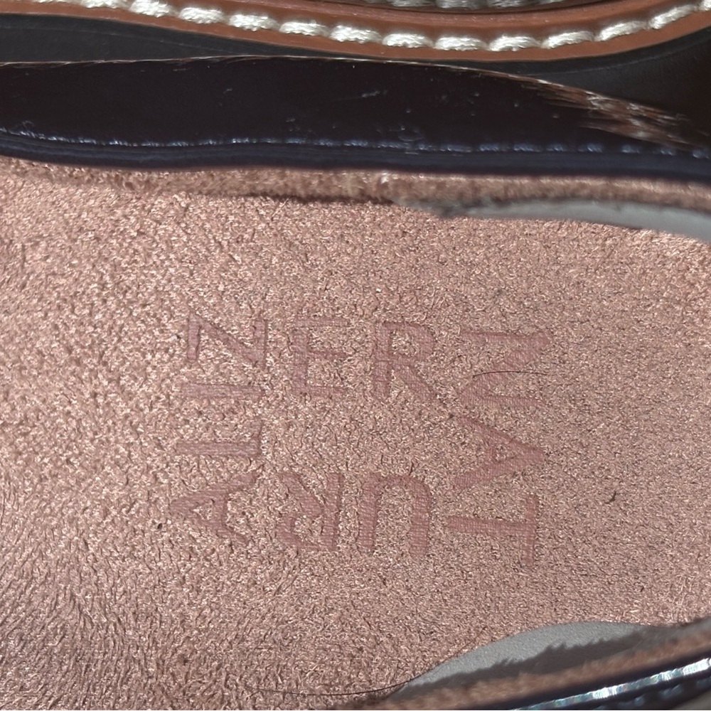 AUXZUR NAT Navy Patent Loafers | Size 39 US 8.5-9 Women’s - Picture 5 of 13
